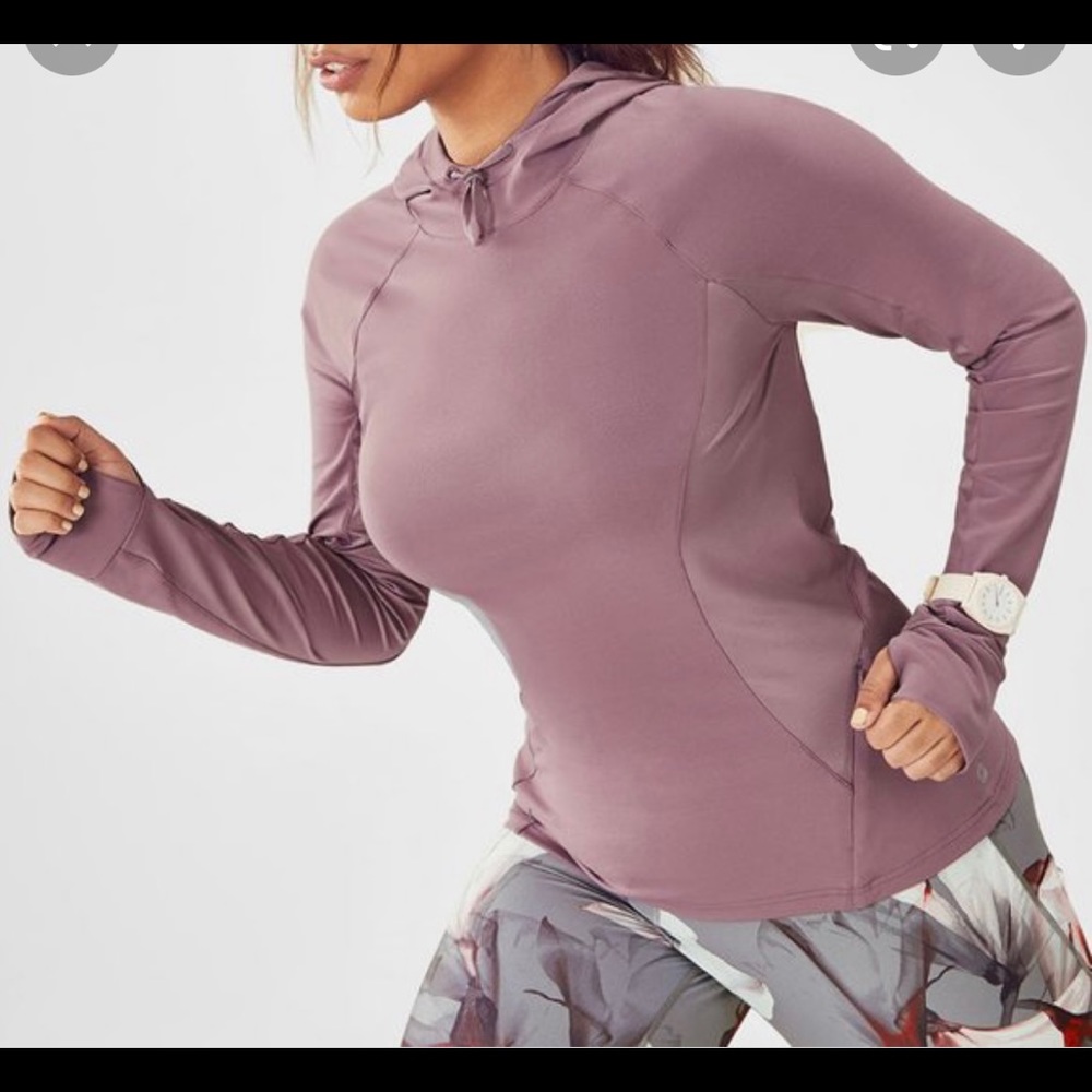 Fabletics Alicia mauve hooded pullover